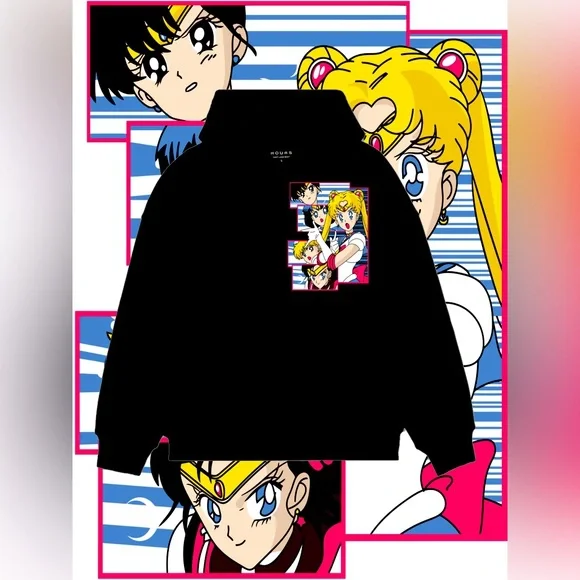 Sailor Moon Graphic Hoodie - Picture 1 of 2